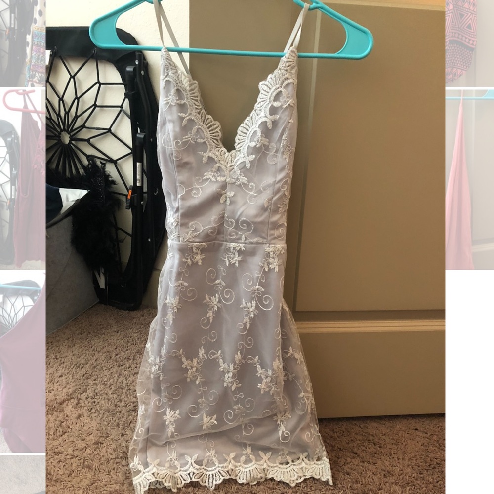 Gray Cocktail Dress